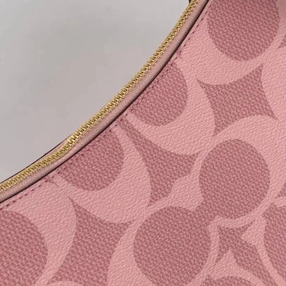 NWT Coach Teri Powder Pink Shoulder Bag CAL51 Crescent Crossbody Purse - Picture 6 of 10